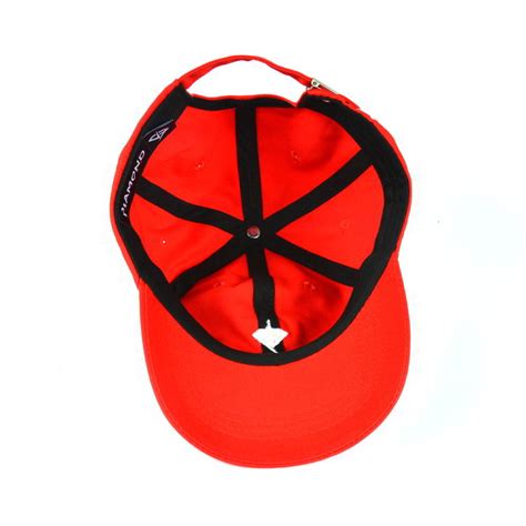 Plain Embroidery Red Sports Dad Hats