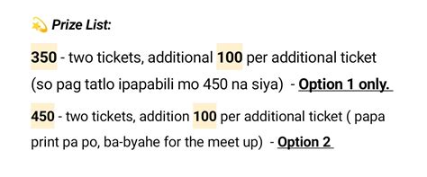 Angge - ticketing assistance service on Twitter: "PRICE LIST: https://t.co/Rg1Pu1BnKM" / Twitter