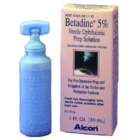 Betadine 5 Ophthalmic Prep Solution Povidone Iodine 5 Ophthalmic