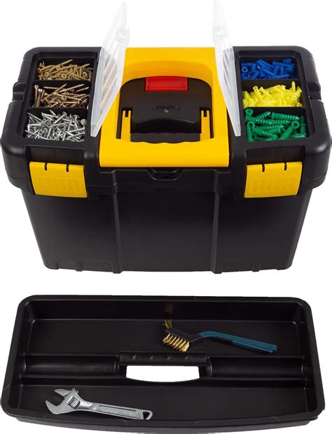 Portable Tool Box with Wheels - Stackable 2-in-1 Tool Chest with Fold ...