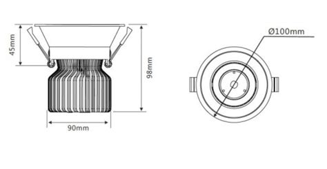 Shop Online 13W COB Chip Tiltable LED Downlight Warm White AGM Electrical