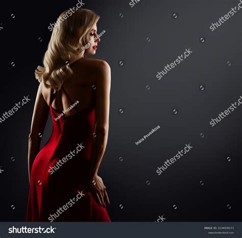 Woman In Red Dress Silhouette