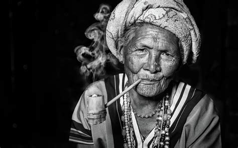 Old Woman Smoking A Pipe Photograph by Kairi Aun - Pixels