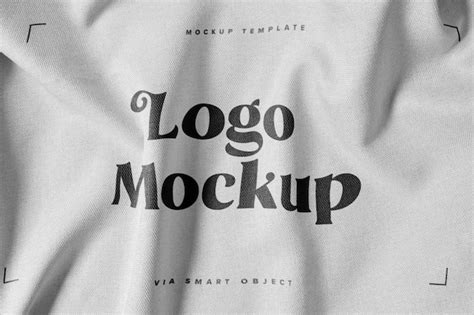 Premium Psd Fabric Print Logo Mockup