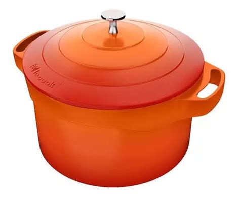 Caçarola Revestimento Cerâmico 7 2 Litros 28cm Le Cook Cor Laranja