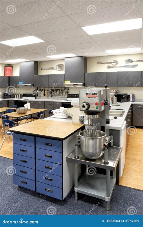 A High School Home Economics Class Room Stock Image Image Of Home