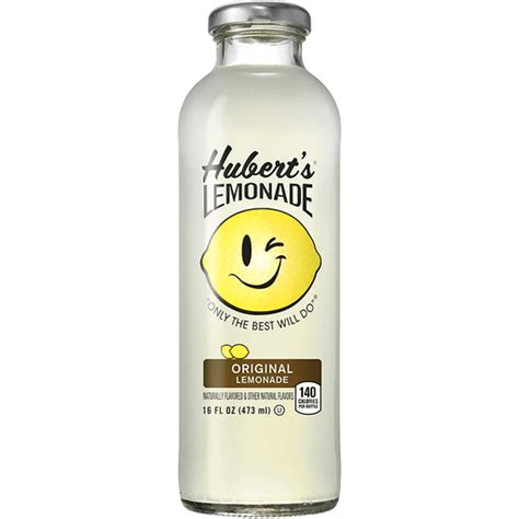 Hubert's Lemonade Original Glass Bottle, 16 fl oz | Juice & Lemonade ...