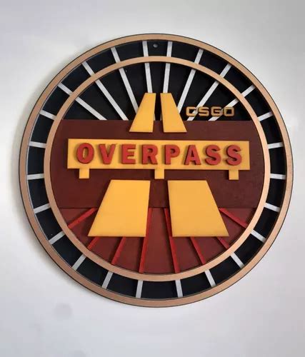 Placa Decorativa Csgo Overpass Mdf Camadas Cm Parcelamento Sem Juros