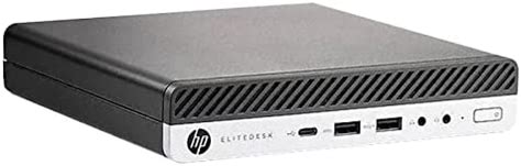 Hp Elitedesk G Desktop Mini Pc Schwarz Silber Windows Pro