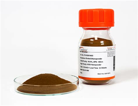 Vanadium Pentoxide Nanoparticles Less Price Fast Delivery