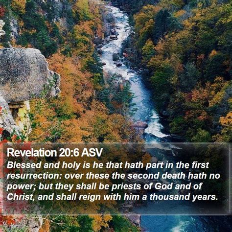 Revelation 20 6 ASV Blessed And Holy Is He That Hath Part In The