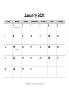 Free 2024 Calendars