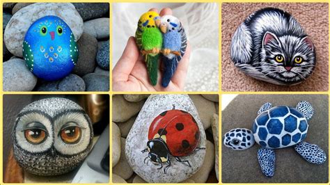 Stone Paintings Transform Rocks Into Adorable Animals Rock Painting