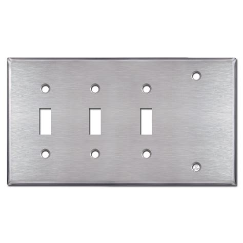 3 Toggle 1 Blank Light Switch Cover Stainless Steel Kyle Switch Plates