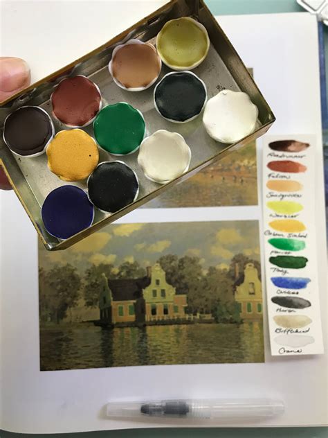 Handmade Watercolor Paint Palette Limited Edition Well Ceramic Pans