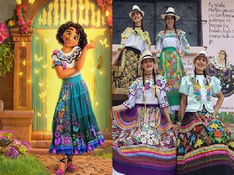 Traje de Mirabel Madrigal protagonista de Encanto el orgullo de Vélez