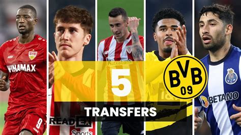 5 Transfers für Borussia Dortmund BVB Kaderplanung YouTube