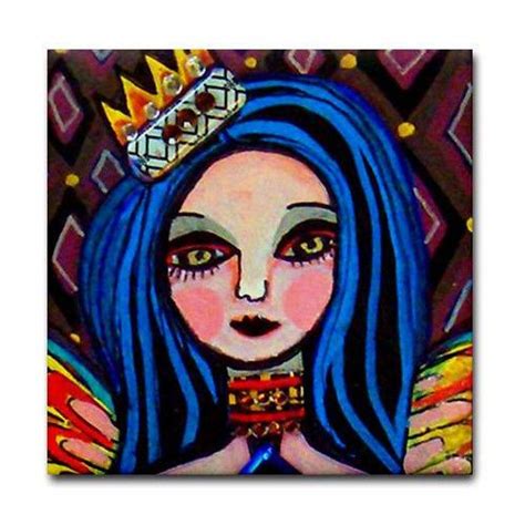 4x4 Angel Art Coaster Tile Mexican Folk Art By Heathergallerart 20 00 Mexican Folk Art