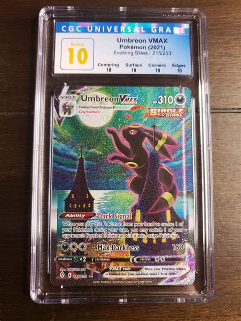 Mavin Pokémon TCG Umbreon VMAX Alt Art Evolving Skies 215 203 CGC 10