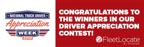 Spireon Driver Appreciation Week Contest Winners