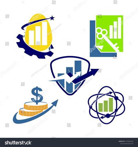 Financial Accounting Consulting Logo Template Icon Stock Vector