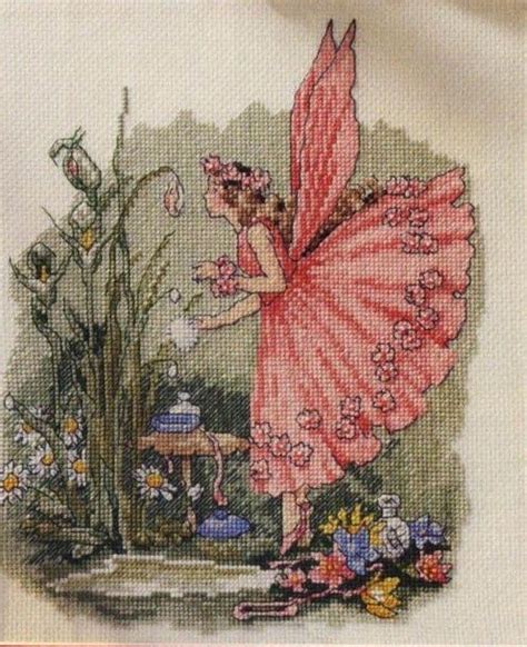 Pink Dress Fairy 1 Cross Stitch Fairy And Angels Pinterest Pink