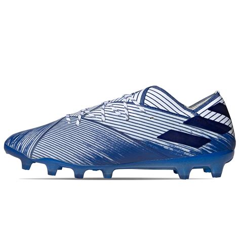 Botas Adidas Nemeziz 19 1 AG Azules Y Blancas Futbolmania