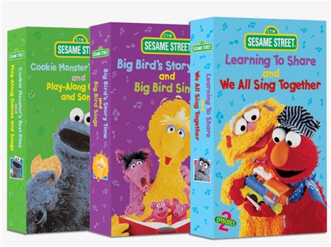 Logos, Covers, Packaging For Ctw - Sesame Street Learning To Share And We All Sing Together ...