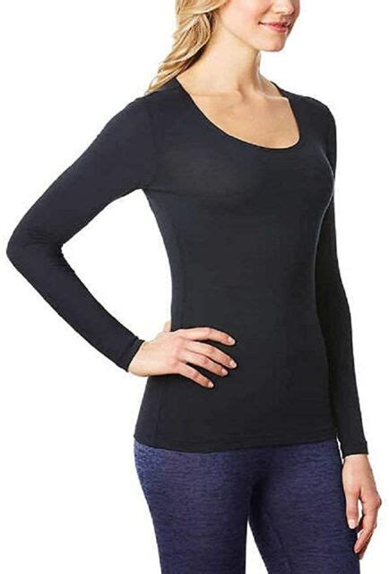 32 Degrees Womens Heat Scoop Neck Thermal Top Ebay