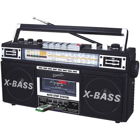 Supersonic Retro 4 Band Radio And Cassette Player