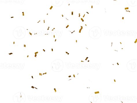 3D rendered golden confetti 11577792 PNG