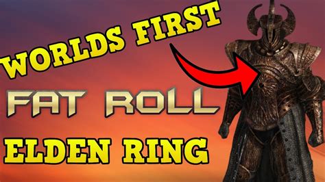 Worlds First Elden Ring Fat Roll No Hit Run Youtube