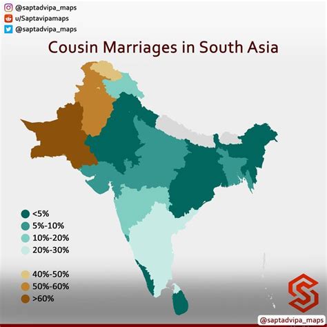 Cousin Marriages By Subdivisions South Asia Artofit