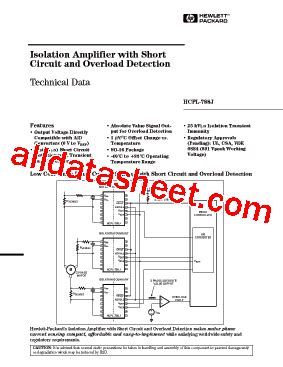 Hcpl J Datasheet Pdf Agilent Hewlett Packard