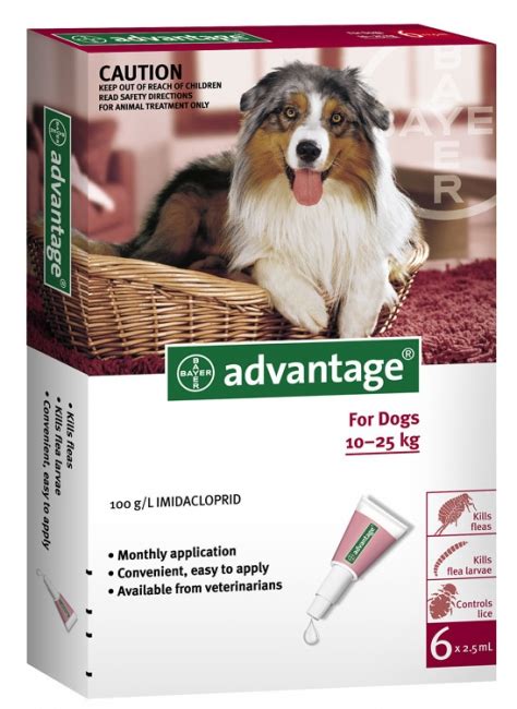 Advantage Dog Lge 10 25 Kg Red 6 Pack Garrards Horse And Hound