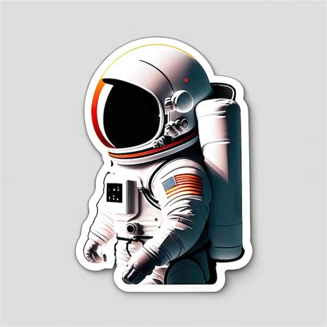 Premium Photo Astronaut In Space Sticker