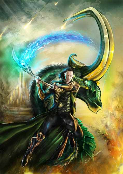 Digital Paint of marvel character (Loki) on Behance