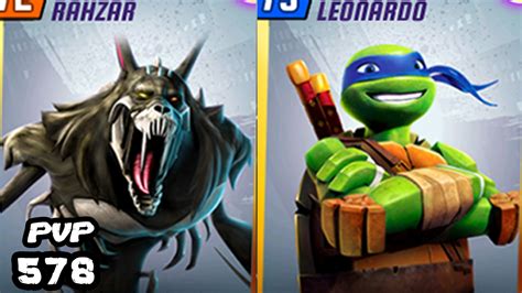Tmnt Legends Pvp 578 Leonardo And Rahzar Youtube