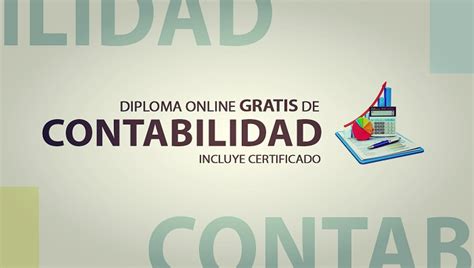 Diplomado Online Gratis De Contabilidad Con Certificado