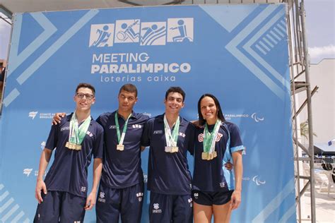 Unionistas conquistam 17 medalhas no Meeting Paralímpico de Natação