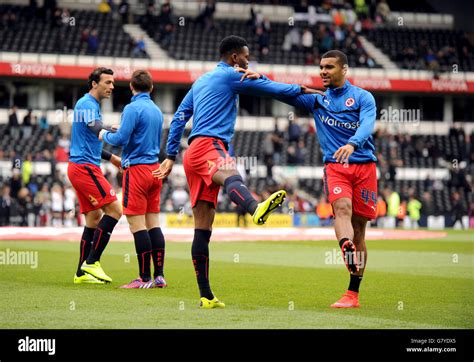 Readings Kwesi Appiah And Nathaniel Chalobah Left Warm Up Hi Res Stock