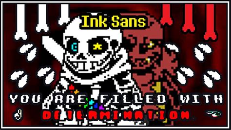 AU D3 InkSans Phase 1 Ink Sans Fight Undertale Fangame Dragon