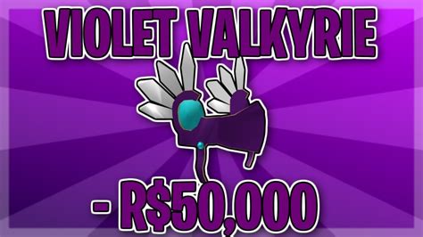 Buying Violet Valkyrie Roblox Youtube