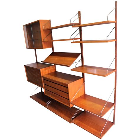 Poul Cadovius Royal System Danish Modern Cado Shelving Wall Unit At