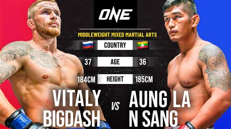 Bigdash Vs Aung La N Sang I Full Fight One Championship The Home