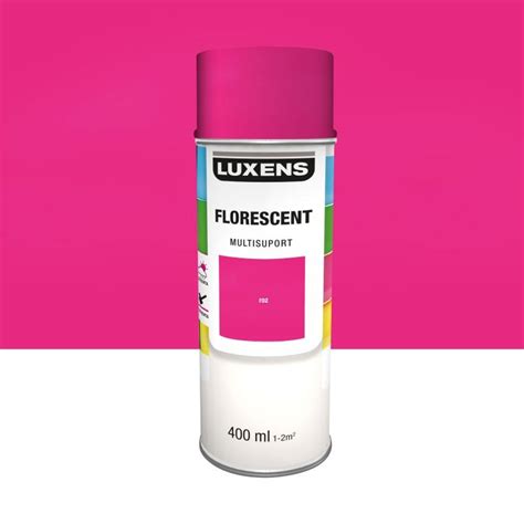 Vopsea Spray Luxens Fluorescenta Roz Mat 400 Ml