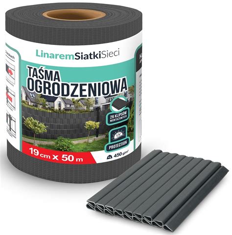 Oryginalna taśma ogrodzeniowa Linarem w rolce 19cm x 50m Kolor