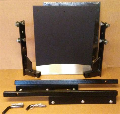 18″ Frame Mounted Square Tube Receiver Hitch Style Removable Mud Flaps ...