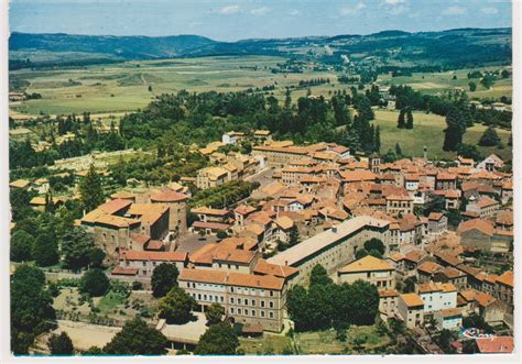 Monistrol sur Loire Vue générale aérienne Carte postale ancienne et