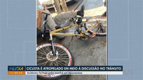 Ciclista Atropelado Ap S Discuss O No Tr Nsito Entre Motoristas Em